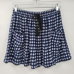 FOREVER 21 Blue Black A line Mini Skirt